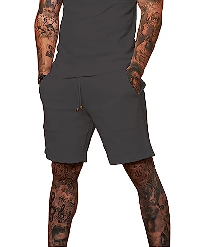 Short d'été gaufré pour homme parfait pour les vacances et les journées de détente