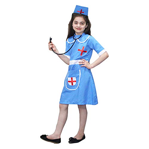 Image of Kaku Fancy Dresses Our Helper Costume for Boys & Girls | Social Helper Doctor, Nurse, Fireman, Postman, Teacher, Farmer Dress For Kids
