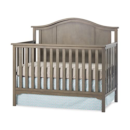 Child Craft Forever Eclectic Cottage Arch Top 4 In 1 Convertible Crib, Converts From Crib To Toddler Bed, Daybed And Full-Sized Bed, Fits Standard Crib Mattress (Dusty Heather Brown) #TOP22