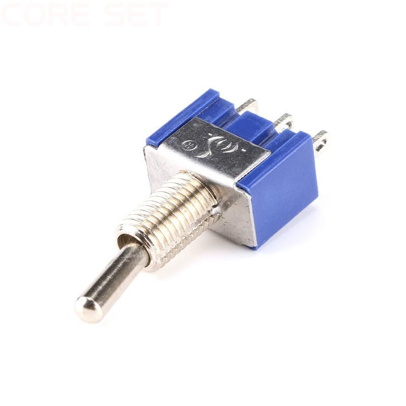 5Pcs/Lot 3-Pin Mini Toggle Switches MTS-102 SPDT Rocker Switch ON-ON AC 125V/6A