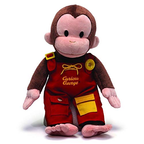 GUND Curious George Monkey Teach Me Stuffed Animal Plush, Multicolor, 16