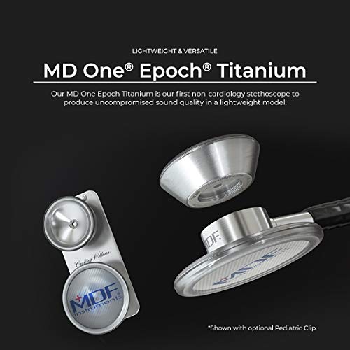 image for MDF Instruments MDF MD One Epoch Lightweight Titanium Stethoscope, Adu