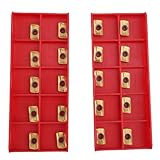 20Pc APKT11T3 Carbide Inserts For Face Milling Cutters, Coated Milling Inserts For Stainless Steel Machining, High Grip Strength, Stable Cutting Performance, Compatible With Industrial CNC Tools