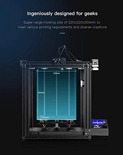 Image of WOL3D Official Creality Ender 5 Pro Model 2023 3D Printer Upgrade Silent Mother Board Metal Feeder Extruder and Capricorn Bowden PTFE Tubing 220 x 220 x 300mm Build Volume
