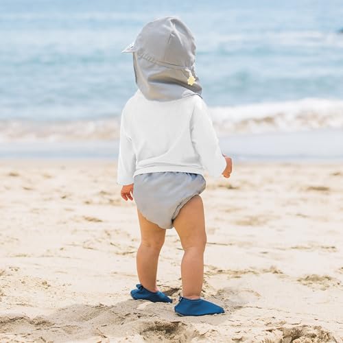 Image of green sprouts Reusable Snap Swim Diapers Gray 3T