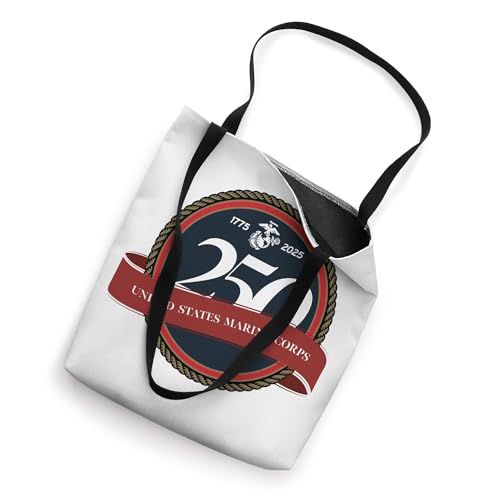 Bolso tote con sello del 250.o aniversario del Cuerpo de Marines de Estados Unidos miniatura 2