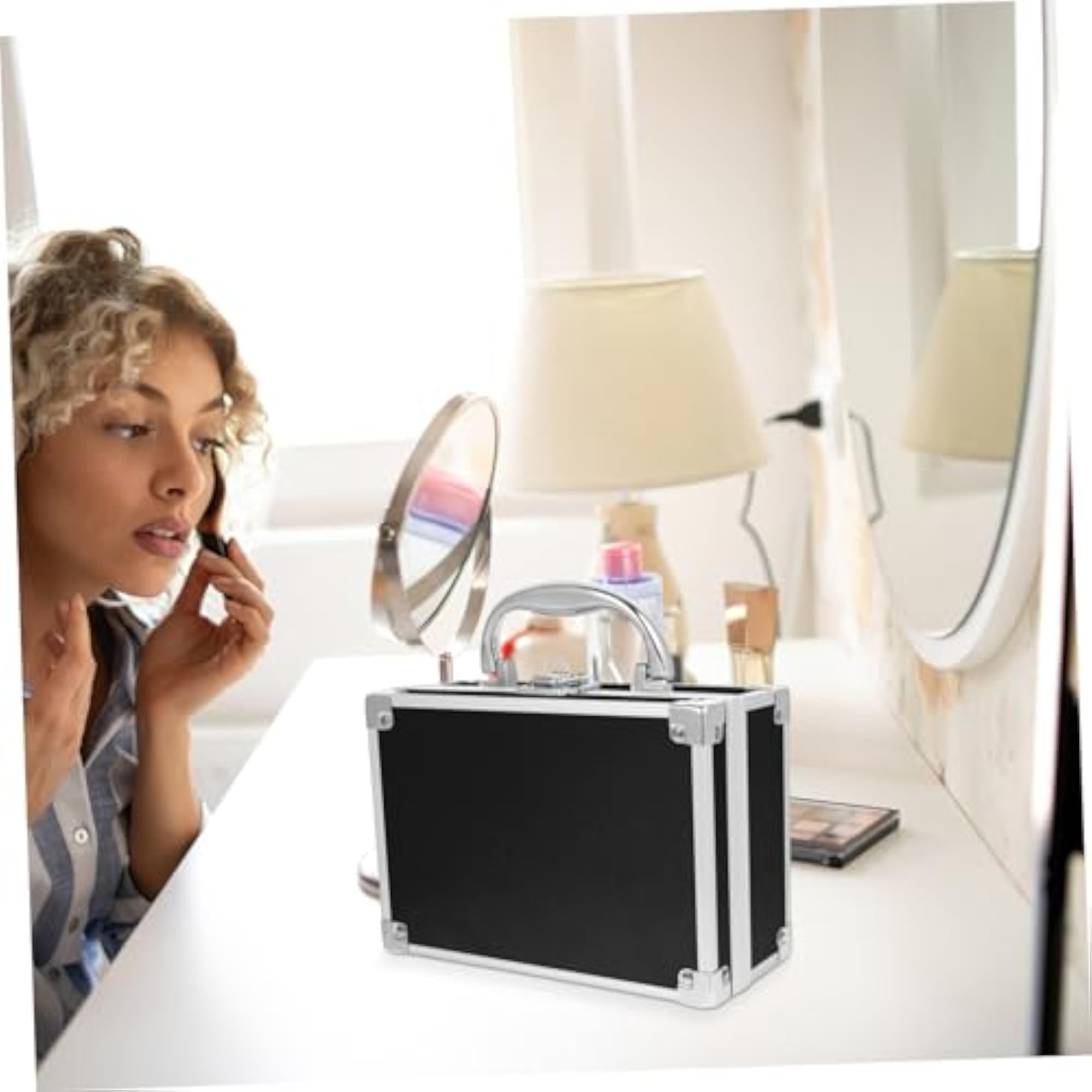 Makeup Box Cosmetic Luggage Hard Case for Women