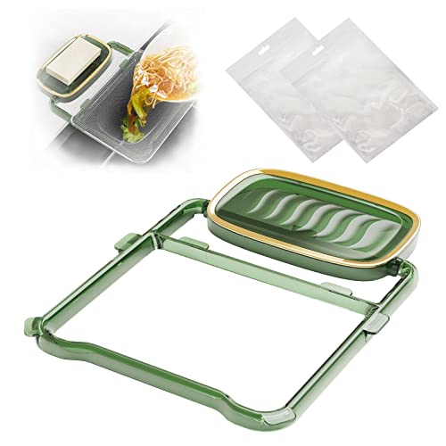 Kitchen Sink Strainer, Foldable Sink Filter Rack With 100 Pcs Disposable Fine Mesh Bags, Kitchen Sink Accessories, Kitchen Residue Filter Screen Holder #TOP19