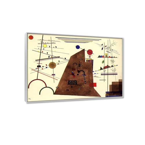 Célèbre tableaux abstrait sur toile Kandinsky avec cadre