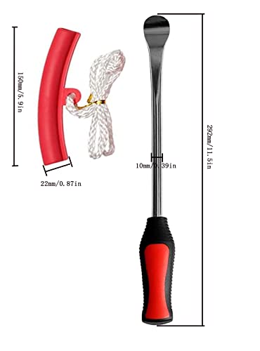 Fyiyi Tire Spoons Levers Bike/Motorcycle Tire Repair Tool Kit, 3 Pcs 11.5" Hardened Steel Iron With 3 Rim Protectors,6- Piece Set #TOP1