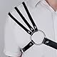 GKLWEJ Harness Männer Leder, Harness Herren, Harness Männer Gay, PU Leder Männer Brust Geschirr, Punk Gothic Fetisch Bandage, Harnisch Herren für Kostüme Cosplay Party Kostüme Sexy Sklave Clubwear
