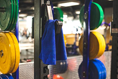 The Rag Company - Sport & Workout Towel - Gym, Exercise, Fitness, Spa, Ultra Soft, Super Absorbent, Fast Drying Premium Microfiber, 320Gsm, 16In X 27In, Royal Blue (3-Pack) #TOP4