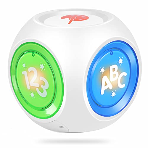 Image of Smart Learning Cube Toy for Kids -Interactive Educational Light Up Toy, Learn Songs, Alphabet, Numbers, Animals, Instruments, Colors | Ideal for Children 6 Months+, Baby Toys -Toddler Toys