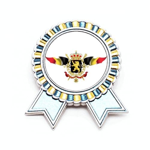 Broche drapeau de la Belgique emblème national métal taille M insigne pour revers