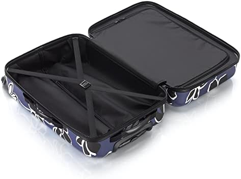 Tripp BlueWhite Lily Medium 4 Wheel Suitcase