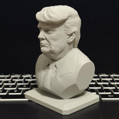 Busto de Trump Estatua Escultura 10cm Polímero miniatura 3