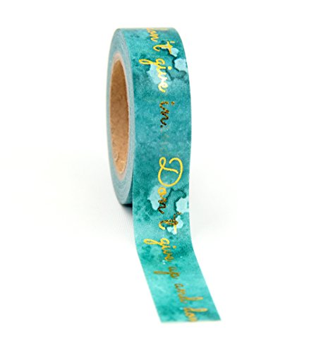 WRITIME 1,5 cm X 10 m Nastro Washi a Nastro Foil