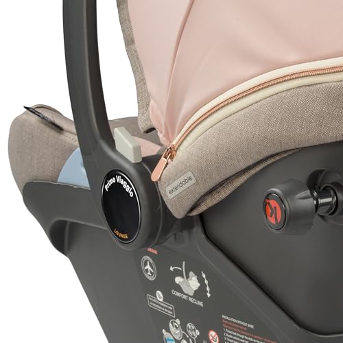 Image of PEG Primo Viaggio Lounge - Rear Facing Infant Car Seat - Mon Amour | Reclining Rear Facing Infant Car Seat, Includes Base with Load Leg & Anti-Rebound Bar, for Babies 4 to 30 lbs, Made in Italy