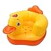 Alomejor Sofa Gonflable de siège de Formation de Canard Jaune Mignon de bébé de Chaise de Bain Infantile de Chaise de bébé pour l'enfant en Bas âge(Fond Ovale)
