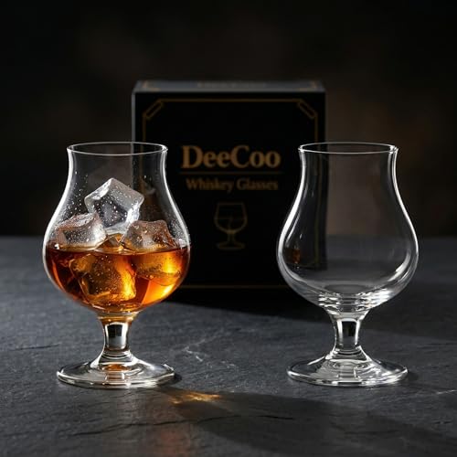 El Mejor Listado de Copas para digestivos y licores . 46 DeeCoo - Juego de 2 vasos de whisky de vidrio, bourbon, copas de degustación de vino de 7 onzas, juego de vasos de chupito, vasos de brandy antiguos, para licor, tequila, ginebra,...