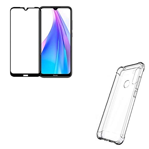 KIT Capa Case Redmi Note 8T + Película Redmi Note 8T 3D 5D 9D Full Cover Acompanha Kit Sache