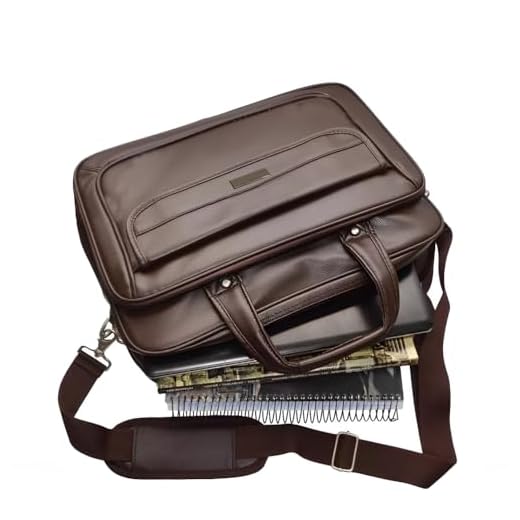 Pasta Executiva Masculina em Couro Impermeável, Maleta de Mão com Múltiplos Compartimentos e Design Sofisticado: Ideal para Advogados, Médicos e Professores em Busca de Estilo e Praticidade (Marrom)