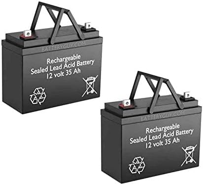 BatteryGuy Pride Victory 10 (SC710) Batería de repuesto de 12 V 35 Ah, equivalente a la marca BatteryGuy (cantidad de 2)