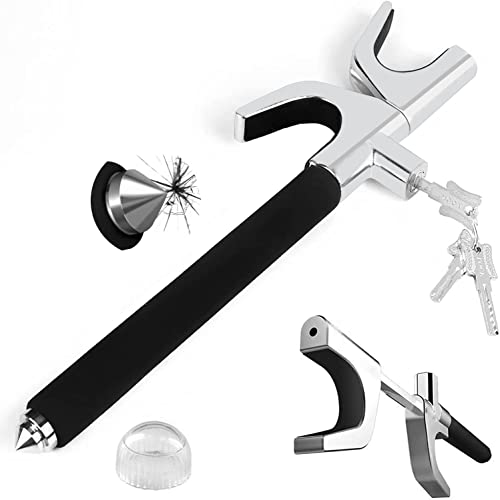MONOJOY Car Steering Wheel Lock: t he Club Steering Wheel Lock Steering Wheel Club Car Club Steering Wheel Lock - Adjustable Club for Car Steering Wheel with Window Breaker, Universal Fit Vehicles