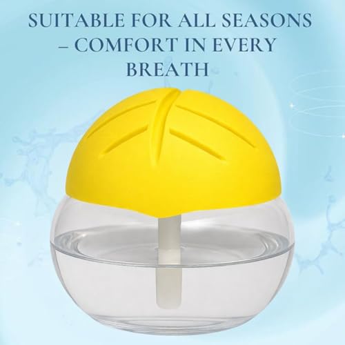 Image of Portable 3-in-1 Air Purifier, Aroma Diffuser & Air Humidifier with 1.5L Water Tank - Electric Revitalizer for Fresh Air & Fragrance at Home, Office, Bedroom & Spa (Yellow)