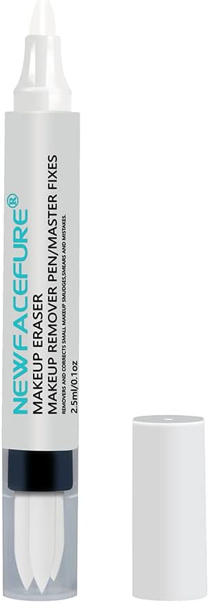 Makeup Remover Eraser Pen, Eye Make Up Corrector, Easy to Remove and Correction Magnetic Eyeliner Fixer, Extract for Sensitive Skin Original(White)