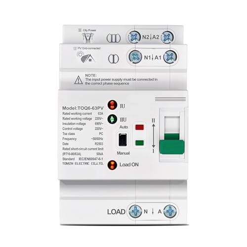 Disjoncteur photovoltaïque 2P 63A TOQ6 résout le manque de place en 220V