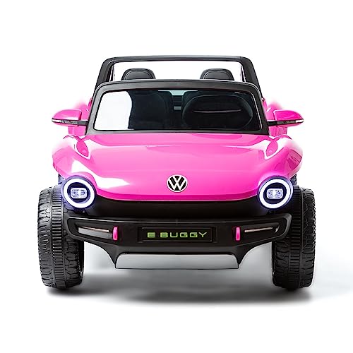 ATAA Volkswagen E-Buggy Doppeltsitzplatz -Pink,12V,Elektro-Auto für Kinder mit Fernbedienung,mit 2 Sitzplätzen,Federung an Allen 4 Rädern und Kunstledersitze – Bild 3