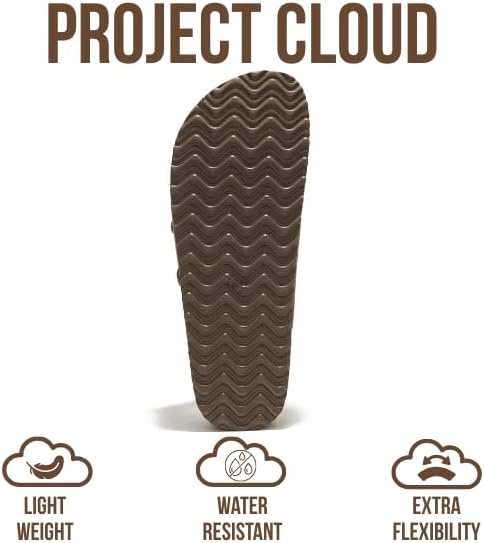 Project Cloud 100% Genuine Leather Platform Sandals Women Footwear - Comfortable Womens Slides Memory Foam Insole - Non Slip Water-Resistant 3-Strap Wedge Sandals for Women 2026 (Dyan) - Image 5