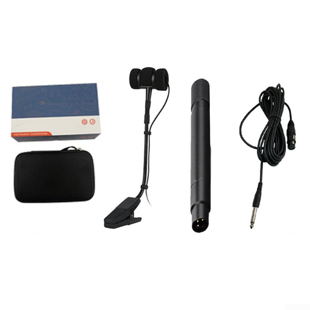 SPORTARC Portable 3 Pin 4 Pin Saxophone Microphone with Omnidirectional Cable, Clip Microphone for Saxophone Violin, Electric Guitar, A - Image 3