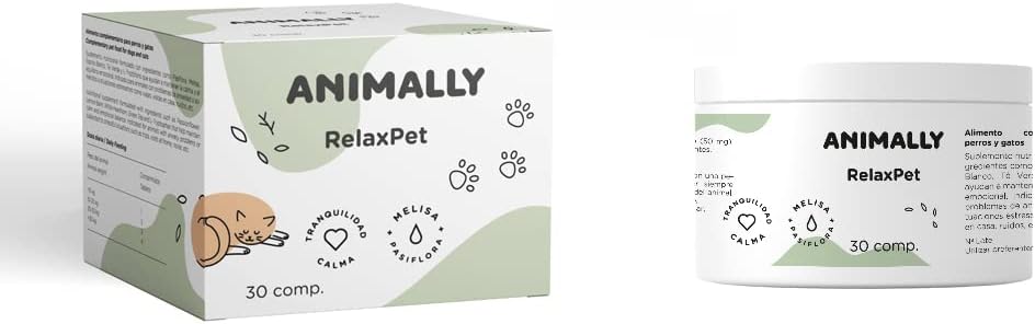 RelaxPet 30 Comprimidos. Favorece la Calma y Tranquilidad en situaciones de estrés puntual de Perros y Gatos.