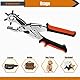 TOWOT Lochzange für Leder,Leder Locher Kit,Locheisen,Lochstanzer als Leder Werkzeug,Sättel,Schuhe,Stoff,DIY & Bastelprojekte,6 Löcher Heavy-Duty Drehlocher,stanzt mühelos perfekte runde Löcher aus