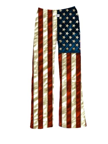 BRIEF INSANITY American Flag Pajama Pants for Men and Women | Patriotic Pajama Bottoms - Loungewear Pants
