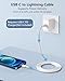iPhone Ladekabel 2M [Apple MFi Zertifiziert], USB C Lightning Kabel 2M Lightning Ladekabel iphone Schnellladekabel i Phone Kabel Handyladekabel für iPhone 14/14 Pro Max/13/12/11/X/XS/XR/8 Plus/SE,iPad