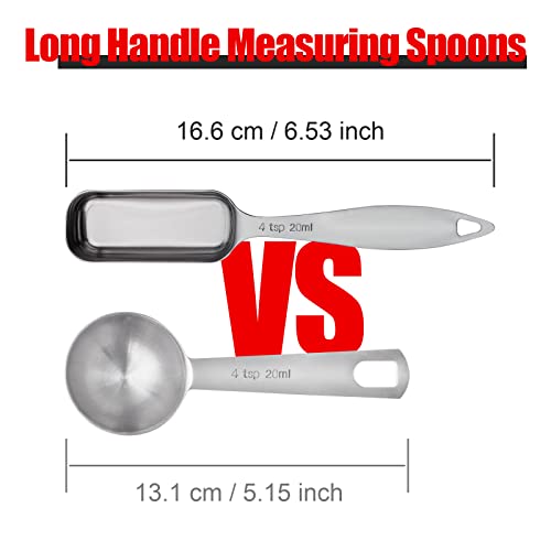 Catoomuu Measuring Spoons Set Of 10, Heavy Duty Stainless Steel Metal Teaspoons Tablespoons, For Dry Or Liquid #TOP3