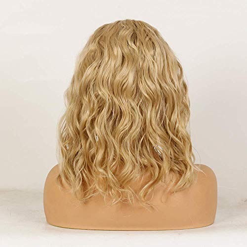 Perruque ombrés blonds sans colle résistante à la chaleur 35,6 cm - 3