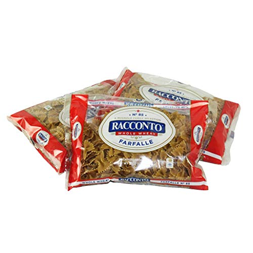 Racconto Whole Wheat Farfalle/Bow Ties, 16-Ounce Packages (Pack of 12)