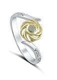 Sterling Silver Two Tone You Are My Sunshine My Only Sunshine Ring (7)