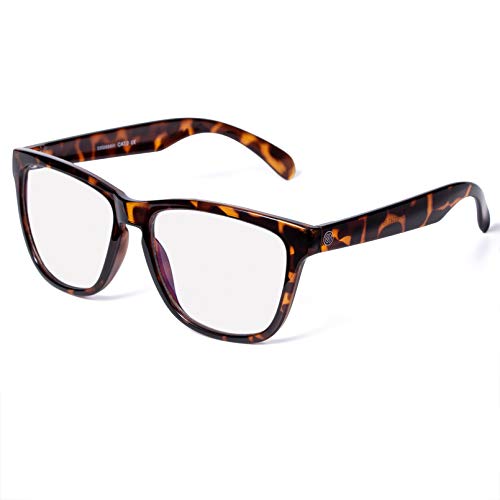 Colossein Fashion Blue Light Blocking Computer Glasses for Women - UV Protection Anti Glare Anti Fatigue Reduce Eyestrain - Tortoise