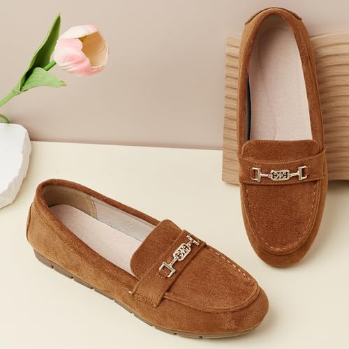 Image of Women's Loafer Shoes Leisure Slip On Work Shoes Comfort Walking Flats