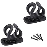 Musiin Microphone Holder, Wall-Mounted Universal Microphone Bracket with Mounting Screws, 28mm Inner Diameter, Suitable for Music Studios, Recording Rooms & Rehearsal Spaces (2 PCS)