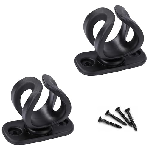 Musiin Microphone Holder, Wall-Mounted Universal Microphone Bracket with Mounting Screws, 28mm Inner Diameter, Suitable for Music Studios, Recording Rooms & Rehearsal Spaces (2 PCS)