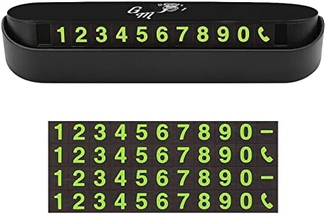 Amazon 駐車場ナンバープレート ガス モンキー 駐車場番号ホルダー 車の移動番号カード ダッシュボード 携帯電話 番号記号隠された 駐車場電話番号 プレート記号 時的な駐車カード 便利グッズ 電話番号カー 携帯電話番号プレート アクセサリー ナンバーカバー