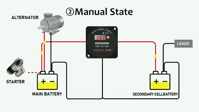 Dual Battery Isolator 12V 140Amp, Voltage Sensitive Relay Vsr Automatic Battery Disconnect Switch For Car Boat Rv Atv Utv Marine - View #12