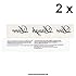 2 x Live Laugh Love - Black Tattoo Lettering - Temporary Skin Tattoo (2)