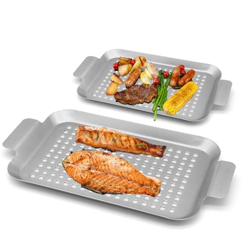 Ycxmjyr Grill Topper Non-Stick Tray Set